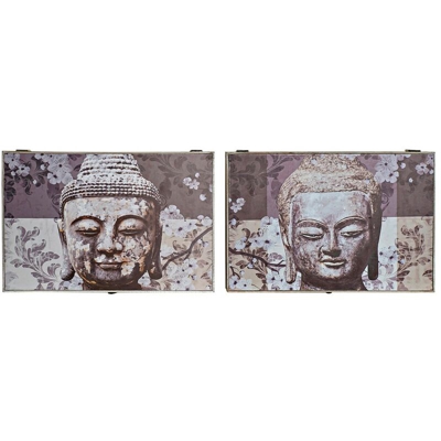 Tappi ? Contatore Buda Grigio Legno (2 pcs) (46 x 6 x 32 cm) - Dkd Home Decor