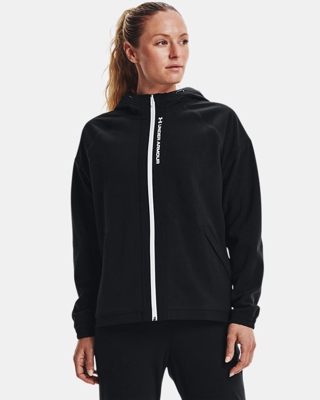 Felpa con cappuccio UA RUSH™ Fleece Full-Zip da donna