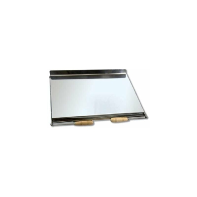 38920 â?? Bistecchiera Inox con Raccoglitore di Grasso, 49 x 37 x 2 cm, Colore: Inox - Flores Cortã © S