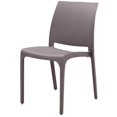 Milani Home - sedia da giardino in plastica design moderno colorata
