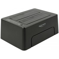 63957 docking station per unità di archiviazione USB 3.2 Gen 2 (3.1 Gen 2) Type-C Nero