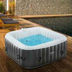 AREBOS In-Outdoor Whirlpool Spa Piscina Benessere Massaggio Gonfiaggio automatic características