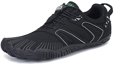 Barefoot Scarpe Uomo Scarpe Running Minimaliste Donna Antiscivolo Scarpette da Piedi Nudi FiveFingers St.5 Nero 39 EU