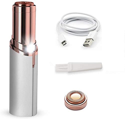 Depilazione Indolore Del Viso Delle Donne Impeccabile, Epilatore Ricaricabile USB, Epilatore Sicuro Indolore, Forma Di Rossetto Impermeabile, Ladies E