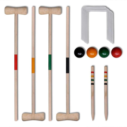 Set Gioco Croquet di legno per 4 giocatori características