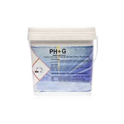 Ph Plus per Aumentare e Stabilizzare il PH delle Acque di Piscina Secchio 15 Kg