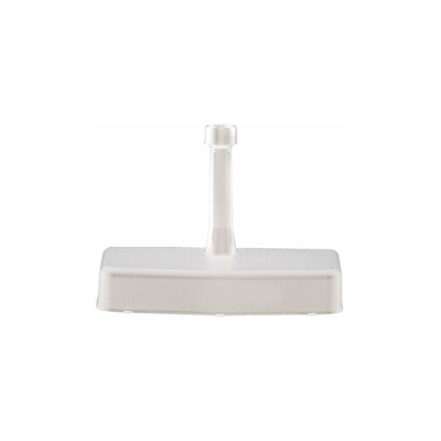 greemotion 462420 Supporto Base Quadrata per Ombrelloni da Parete, Bianco, 50x25x9 cm