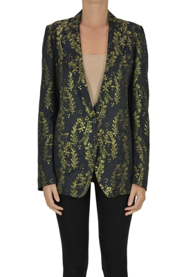 Jacquard fabric blazer