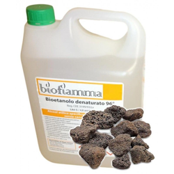 Kit Biocamini Tanica 5 Lt Bioetanolo Italiano e Pietre Laviche Naturali precio