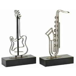 Statua Decorativa Metallo Legno MDF Finitura invecchiata (25 x 10 x 42 cm) (2 pcs) - Dkd Home Decor precio