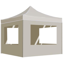 Gazebo Professionale Pieghevole Alluminio Con Pareti 3x3m Crema características