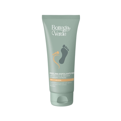 Peeling exfoliante para pies con hueso de Albaricoque y extracto de Menta (100 ml) - sequedad