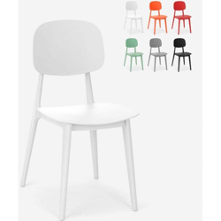 Sedia in polipropilene design moderno per cucina giardino bar ristorante Geer | Bianco precio