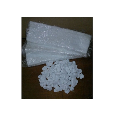 Kit Camino con 3 Fibre Ceramiche e Pietre Decorative Bianche