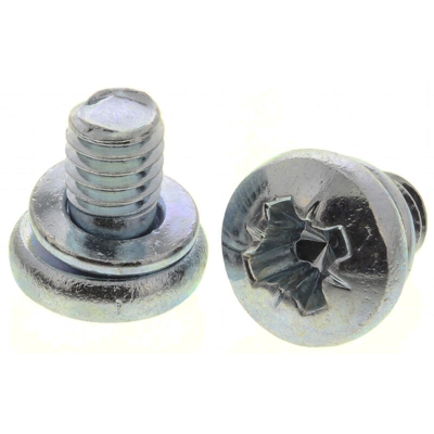 Vite a testa bombata Conica in Acciaio Zincato lucido RS PRO, filettatura M4 x 6mm, guida a , guida Pozidriv (Confezione da 100)