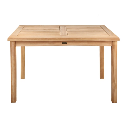 Beneffito - SALENTO - Tavolo rettangolare da esterno in legno di teak - colore naturale - 70 x 100 cm - 4 posti - Marrone