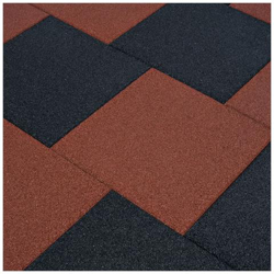 Piastrelle Anticaduta 18 Pz In Gomma 50x50x3 Cm Nere en oferta