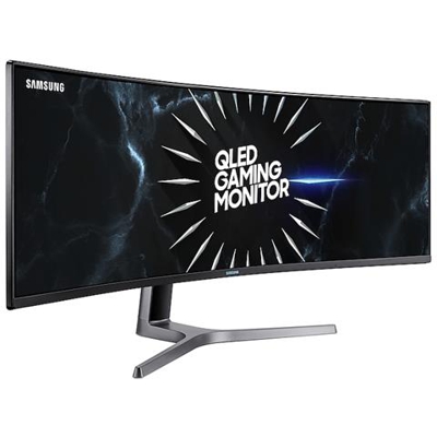 Monitor Gaming Curvo 49'' C49RG90 Risoluzione Dual QHD 5120 X 1440, 120 Hz, 4ms, Base a doppio snodo WQHD, FreeSync, HDMI, Nero