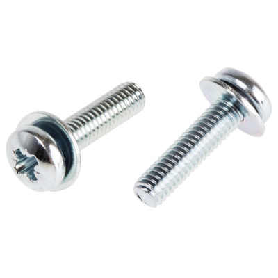 Vite a testa bombata Conica in Acciaio Zincato lucido RS PRO, filettatura M3 x 12mm, guida a , guida Pozidriv (Confezione da 100)