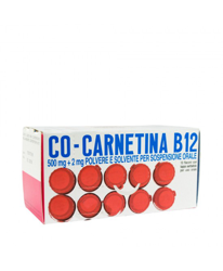 Co-Carnetina B12 500mg + 2mg Soluzione Orosolubile 10 Flaconcini 10ml en oferta