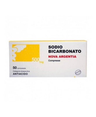 Nova Argentia Sodio Bicarbonato 500mg Per Acidità Di Stomaco 50 Compresse
