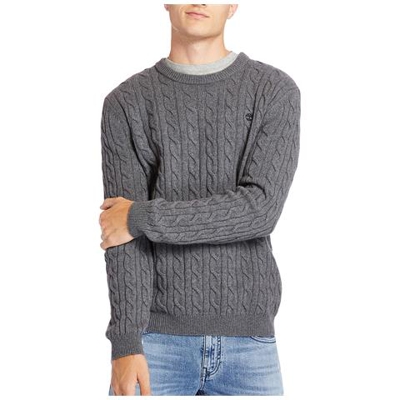Maglione Da Uomo A Trecce Phillips Brook Grigio Taglia Xl Codice A2cequ14