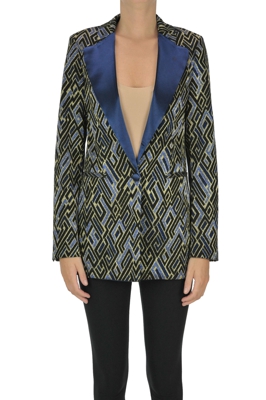 Lamè fabric blazer