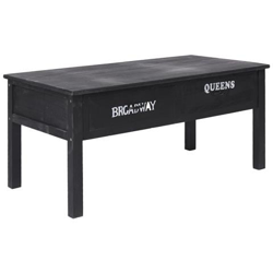 Tavolino Da Caffè Nero 100x50x45 Cm In Legno precio