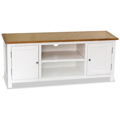Mobile Porta Tv In Legno Massello Di Rovere 120x35x48 Cm