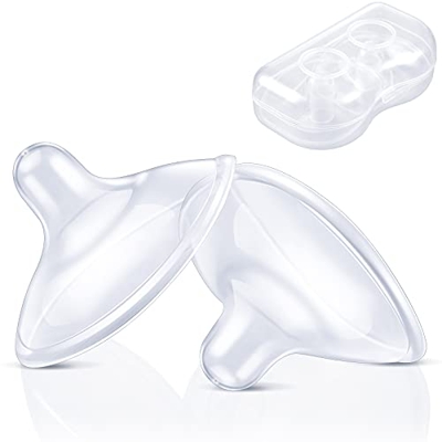 Protezione per Capezzoli in Silicone Protezione per Capezzoli per Allattamento al Seno Prolunga per Capezzoli con Custodia Storage Copricapezzoli per 