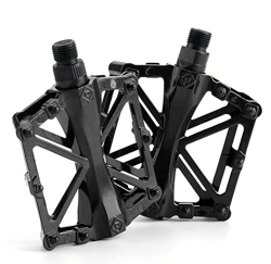 AIlysa Pedali per Bici, Pedali per Bicicletta Antiscivolo in Lega di Alluminio, Pedali Flat MTB Bici, Universali Mountain Bike Pedali, Leggero Durevol precio