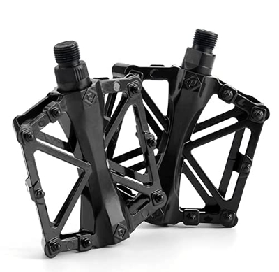 AIlysa Pedali per Bici, Pedali per Bicicletta Antiscivolo in Lega di Alluminio, Pedali Flat MTB Bici, Universali Mountain Bike Pedali, Leggero Durevol