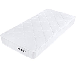 HIFORT Materasso 90x190 cm, Molle Insacchettate, Singolo, Molleggio a 7 zone, Traspirante, Alta Elasticità, Fibra di Bambù, Durezza Media H3, 20 cm precio