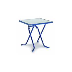 BEST 26527020Â âÂ Tavolino Pieghevole, Quadrato, 67Â x 67Â cm, Colore: Blu en oferta