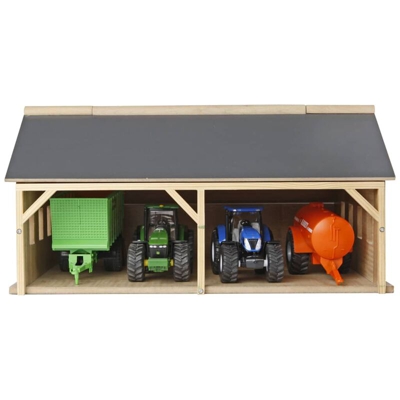 Kids Globe Capannone Agricolo per Trattori Giocattolo 1:50 - Multicolore