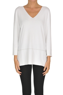 Viscose-blend pullover