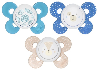 CHICCO SUCCHIETTO COMFORT GIRL SILICONE 6-12 MESI 2 PEZZI