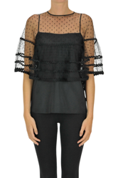 Plumetis tulle top precio
