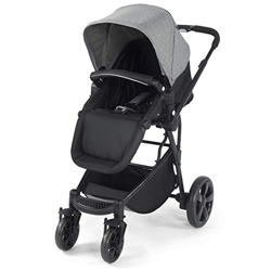 COSTWAY Passeggino Pieghevole da Viaggio in Alluminio, Carrozzina con Design Tecnico, 97,5 x 58,5 x 95 mm (Grigio + Nero) precio