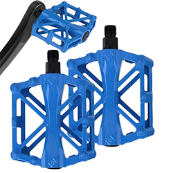 SOWELL Bicicletta Pedali, Pedali in Lega di Alluminio Mountain Bike Pedali con Anti-Skid Chiodo per BMX/MTB Bike, City Bike (Blu) características