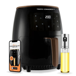 Friggitrice Ad Aria Calda | Tiger E-Commerce | 4,5 L 1400W, 6 Programmi Preimpostati, Ricettario e Manuale PDF Italiano, Schermo Led Touchscreen, Senz en oferta