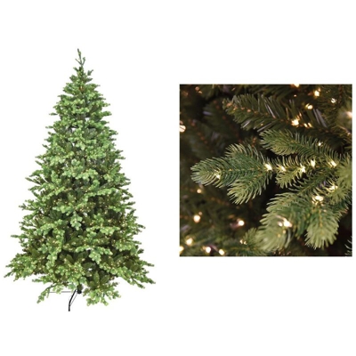 Albero di natale 210cm - 3000led integrati nei rami - Real touch - Chiusura ad ombrello - Realizzato in PVC e PE