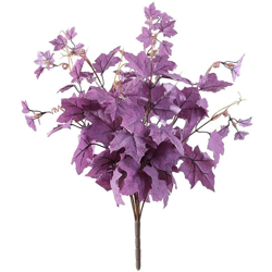 Langray - Foglie Artificiale Tessuto Pianta Imitazione Pianta Foglia Foglie Bouquet Simulazione Della Casa Decorazione Della Pianta Viola Chiaro precio