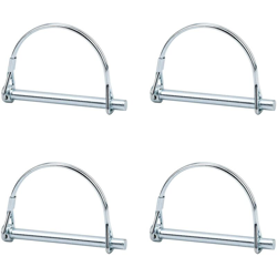 LangRay 4 pz Accoppiatore di Sicurezza Blocco Perno Asse 1/4 Pollici Blocco PTO con Filo di Fermo Rotondo per Rimorchi Agricoli Prato Giardino características