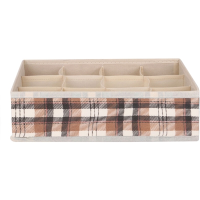 Organizer 12 scomparti 32x22x9 cm Cordonetto beige beige