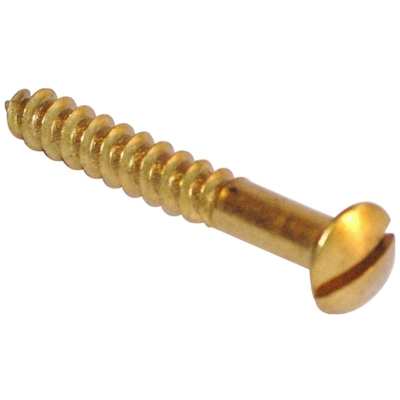 Oreca - Blister 8 Viti Testa Goccia Di Sego Per Legno 3,5X30 In Ottone Lucido