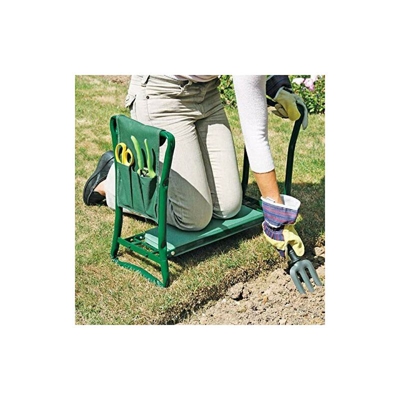 Fitprobo - Panchina da giardino con tappetino in schiuma EVA e attrezzi da giardino, portatile