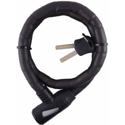 Catenaccio per bicicletta scooter moto catena di sicurezza flessibile antifurto in acciaio rivestita in pvc con 2 chiavi 80 cm spessore 18 mm precio