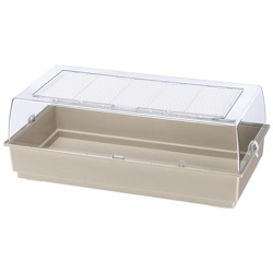 Ferplast Ampia Gabbia In Plastica Per Conigli Nani Maxi Duna Multy Porcellini D'india, Griglia Per L'aerazione, Tetto Trasparente en oferta