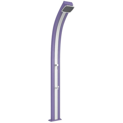Doccia Solare Spring con lavapiedi Viola cm 26x12x224 ARKEMA DESIGN - prodotto made in Italy CV-A120/4005-I
